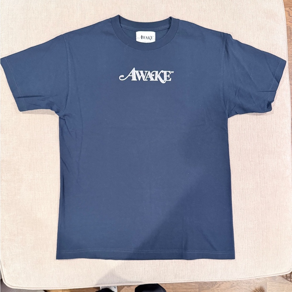 Awake NY Deep Blue Logo Tee